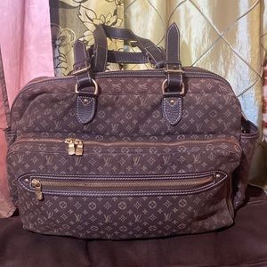 Louis Vuitton Brown Monogram Mini Lin Diaper bag.